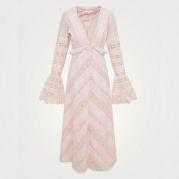 LoveShackFancy Weil Lace Inset Maxi Dress - Picture 2 of 15